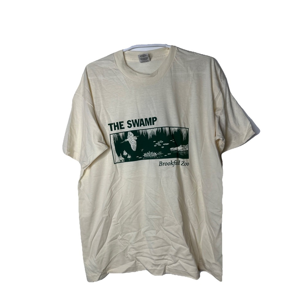 Vintage 90s Brookfield Zoo Member Shirt XL "The Swamp" Illinois Nature Animal